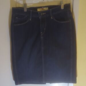 Levi's Dark Blue Pencil Skirt